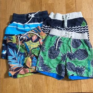 Lot of 4 swim trunks